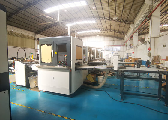 34pcs / Min Shoes Packaging Box Making Machine 1855kg with Positioning