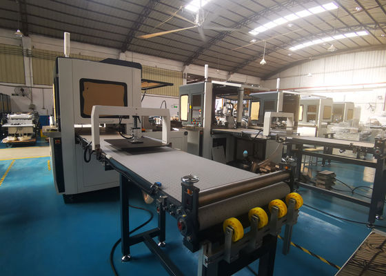 34pcs / Min Shoes Packaging Box Making Machine 1855kg with Positioning